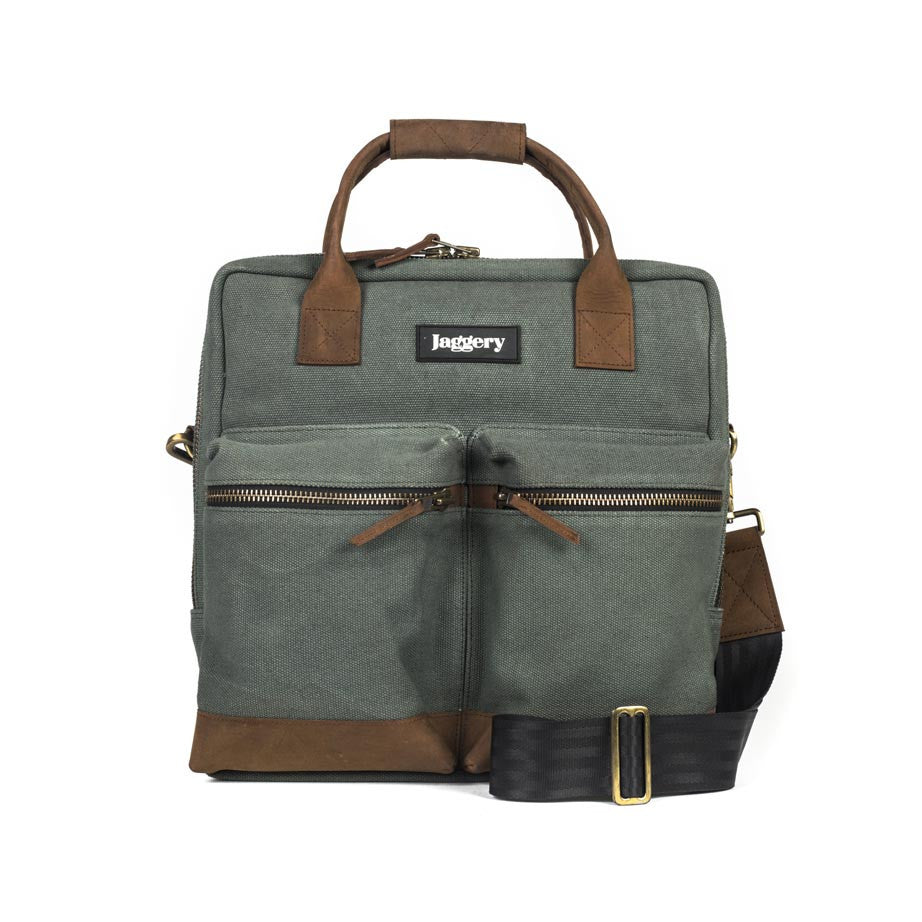 Olive green store laptop bag