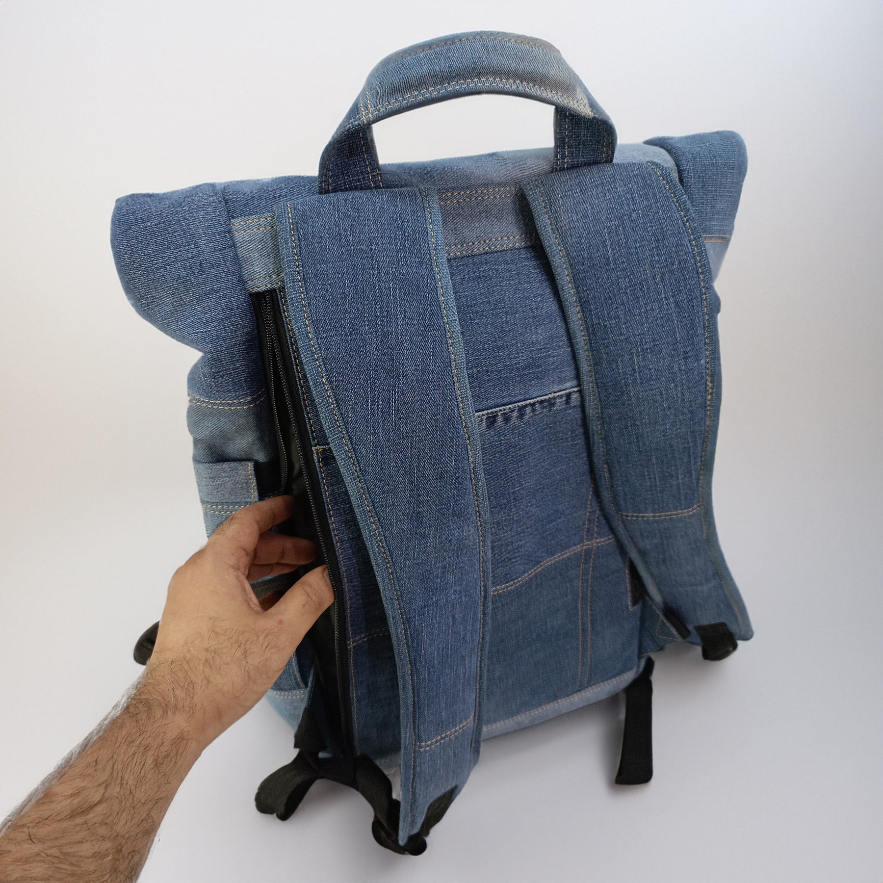 ReDenim Upcycled EPR Rolltop Backpack