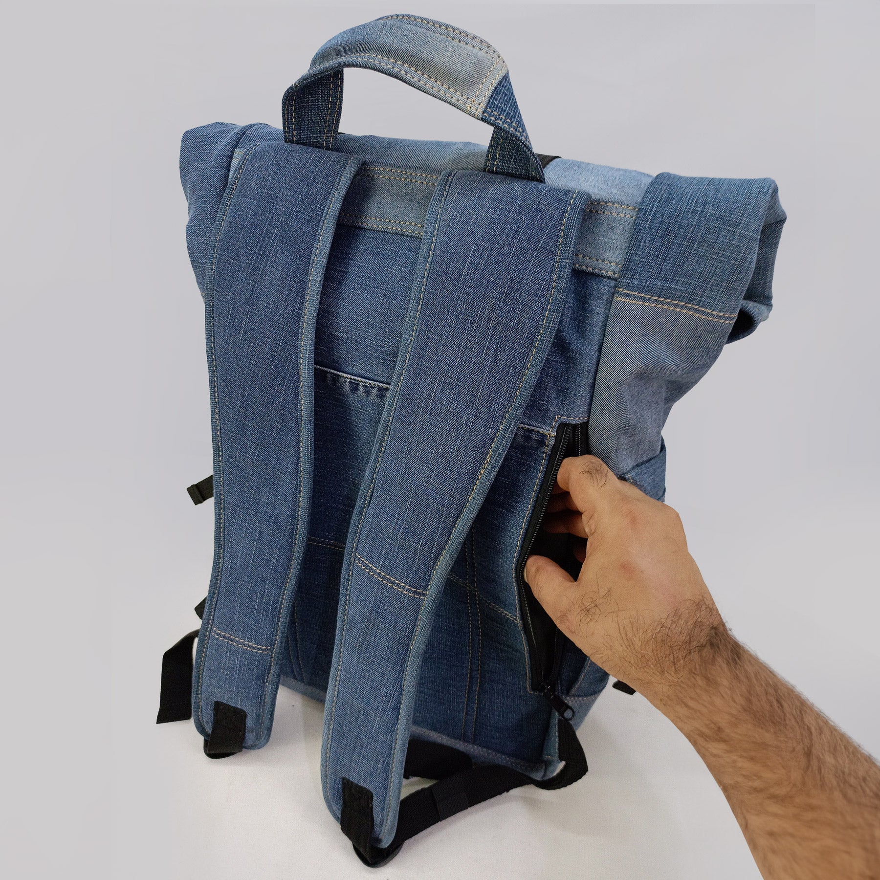 ReDenim Upcycled EPR Rolltop Backpack