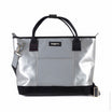 Festival Tote Bag in Silver & Grey [short handle]